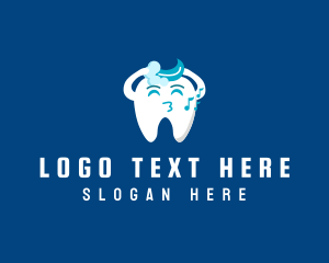 Toothpaste - Washing Singing Tooth logo design