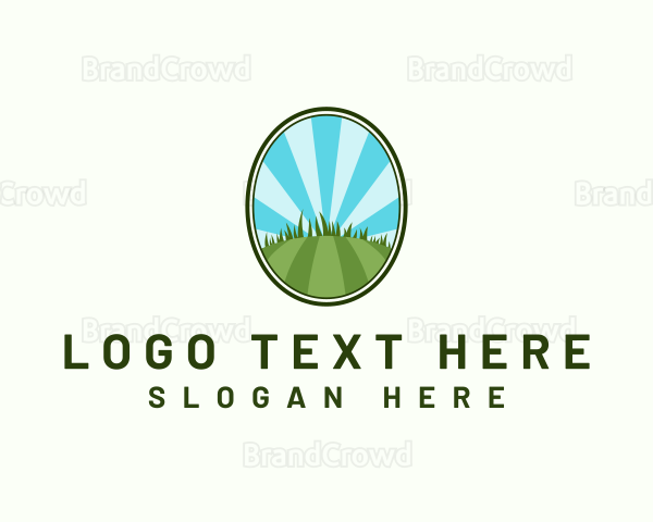 Lawn Garden Landscaping Logo