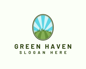 Lawn Garden Landscaping logo design
