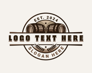 Pub Crawl - Barrel Beer Brewery logo design