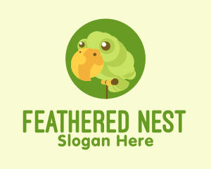 Feathers - Pet Parrot Bird logo design