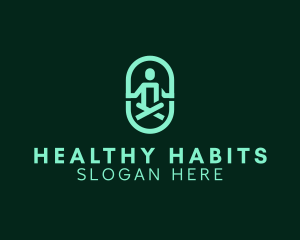 Healthy Wellness Meditation logo design