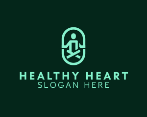 Healthy Wellness Meditation logo design