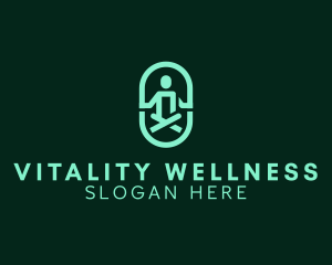 Healthy Wellness Meditation logo design