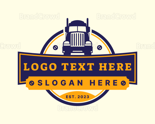 Automotive Truck Logistic Logo