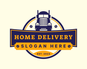 Automotive Truck Logistic logo design