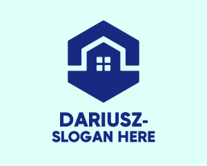 Blue Hexagon House Logo