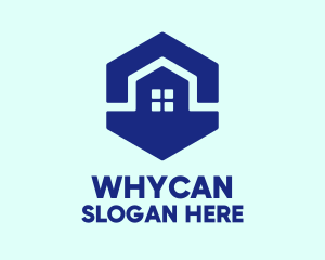 Blue - Blue Hexagon House logo design