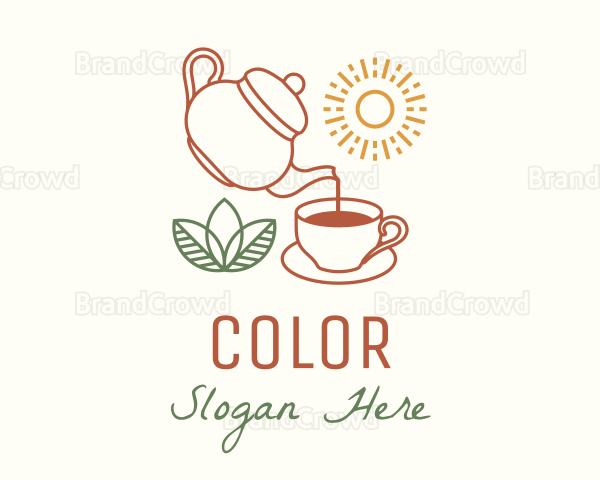 Teapot Tea Cup Logo