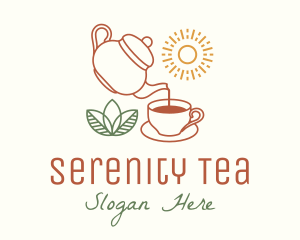 Tea - Teapot Tea Cup logo design