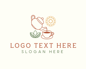 Morning - Teapot Tea Cup logo design