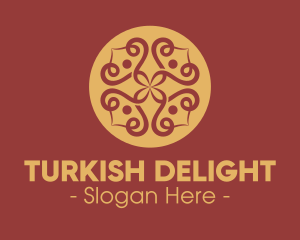 Turkish - Luxury Flower Spa logo design