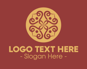 Middle Eastern - Luxury Flower Spa logo design