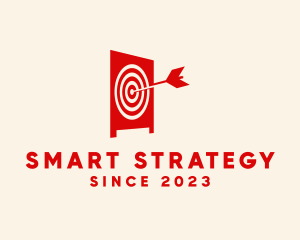 Strategic - Archery Target Goal logo design
