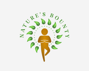 Nature Yoga Wellness logo design