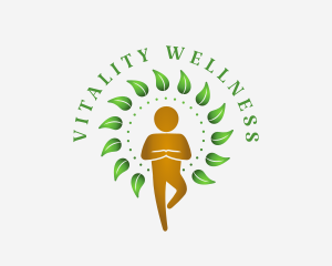 Nature Yoga Wellness logo design