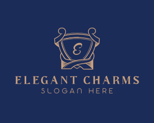 Elegant Royal Shield logo design