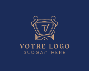 Luxe - Elegant Royal Shield logo design