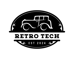 Retro Car Mechanic logo design