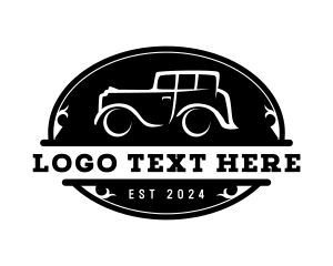 Rental - Retro Car Mechanic logo design