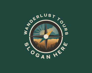 Compass Nature Outdoor logo design