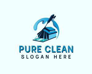 Cleaning Pressure Washer logo design