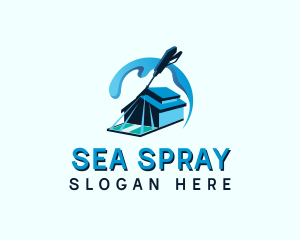 Cleaning Pressure Washer logo design