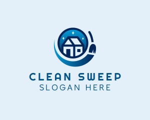 Sweeping - House Broom Sweeping logo design