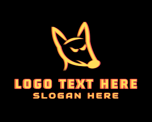 Esport - Fox Gaming Glitch logo design