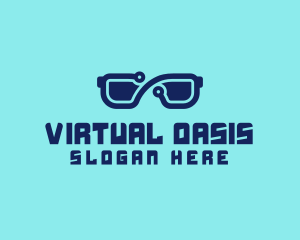 Digital 3D Eyeglasses logo design