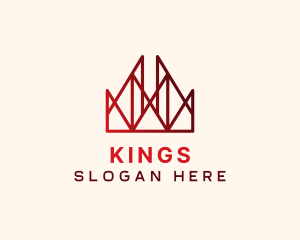 Royal Geometric Crown logo design