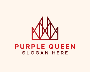 Royal Geometric Crown logo design