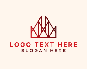 Geometric - Royal Geometric Crown logo design