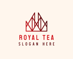 Royal Geometric Crown logo design