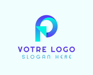 Marketing - Generic 3D Firm Letter P logo design