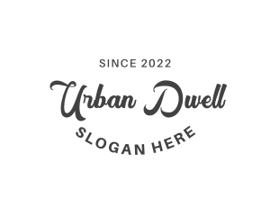 Urban Retro Cursive logo design