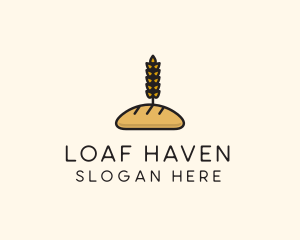 Wheat French Bread logo design