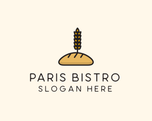 Wheat French Bread logo design