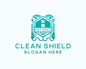 Sanitizing - House Pressure Washing Sanitation logo design