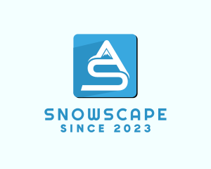 Snow - Snow Mountain App logo design