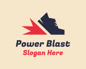 Blast - Running Shoe Footwear logo design