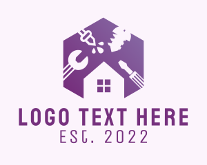 Home Improvement - Hexagon Home Improvement logo design