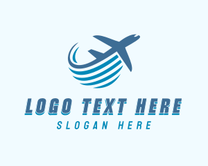 Logistics - Aviation Flight Plane logo design