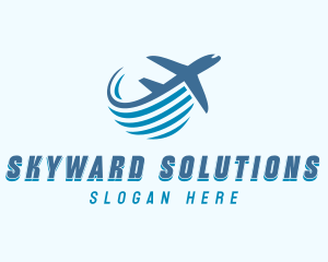 Aviation Flight Plane logo design