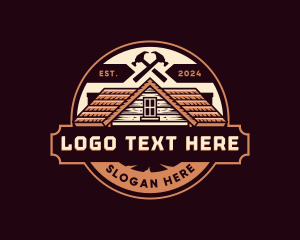 Hammer - Repair Roofing Construction logo design