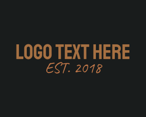 Sans Serif Wordmark Logo