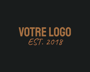 Band - Sans Serif Wordmark logo design