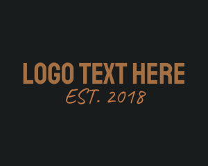 Free - Sans Serif Wordmark logo design