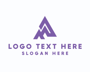 Alphabet - Digital Tech Letter A logo design