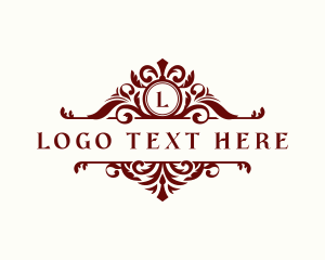 Restaurant - Luxury Floral Ornament logo design